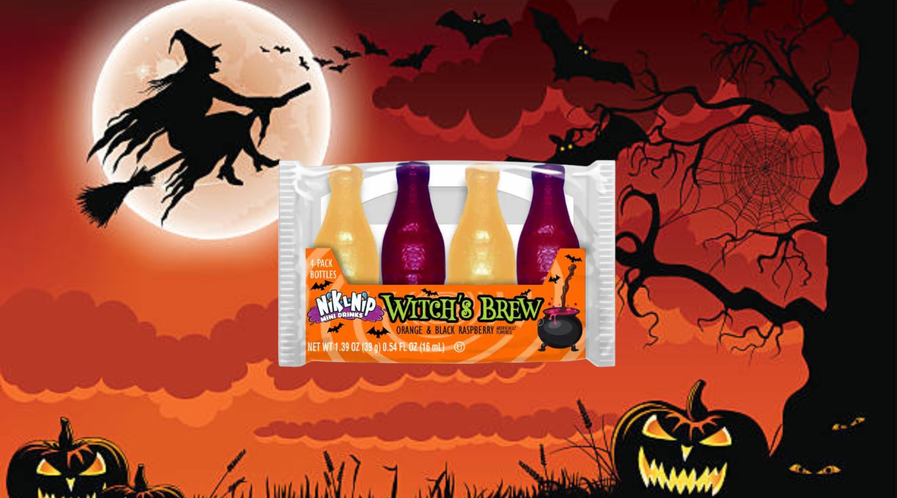 新品同様品 Witches' Brew/A.ギブソン/アナログ▪プロダクションズ Halloween Nik-L-Nip Witches Brew | YEG Exotic Edmonton Candy & Pop