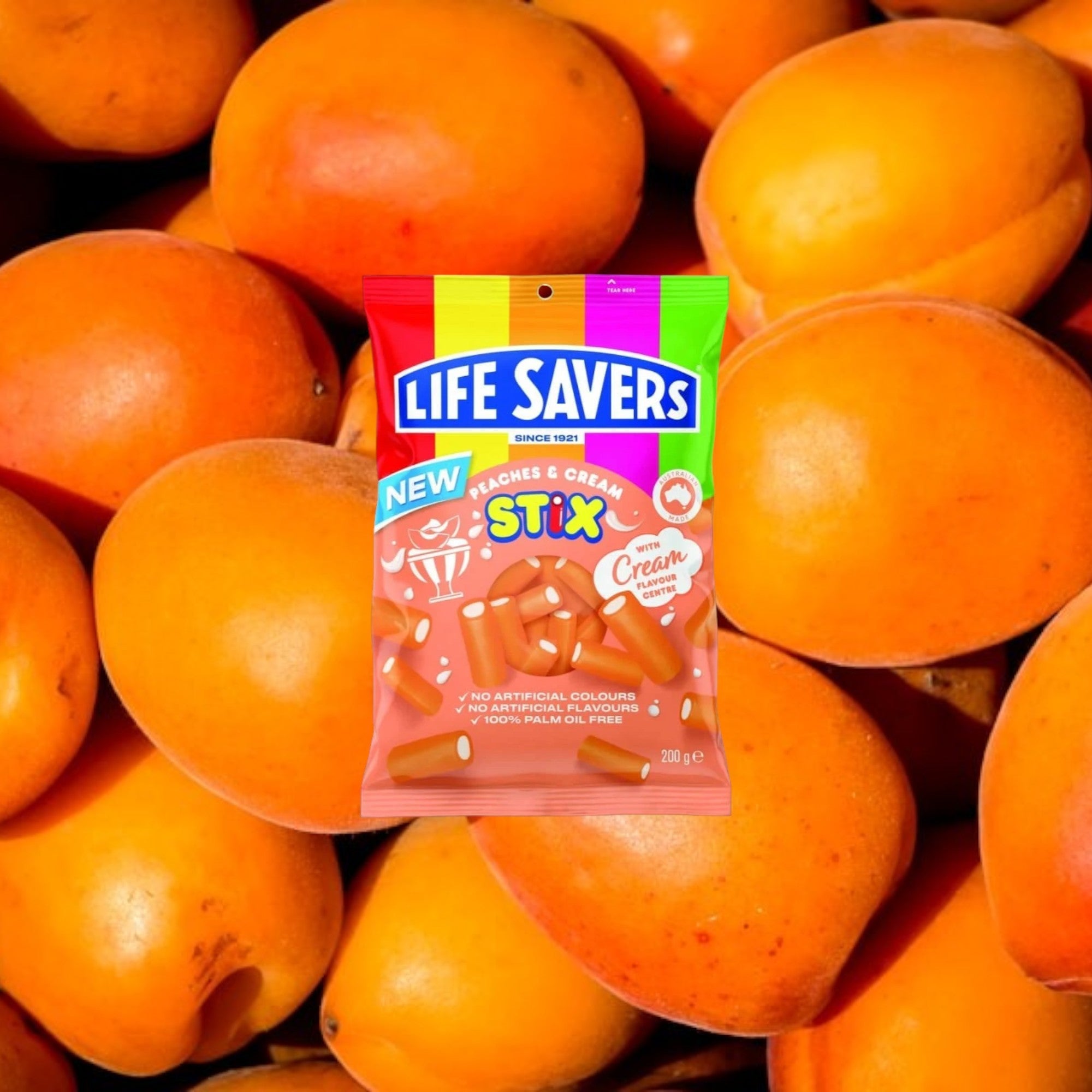 Lifesavers Peaches & Cream Stix 200g: A Sweet New Twist on a Classic Treat