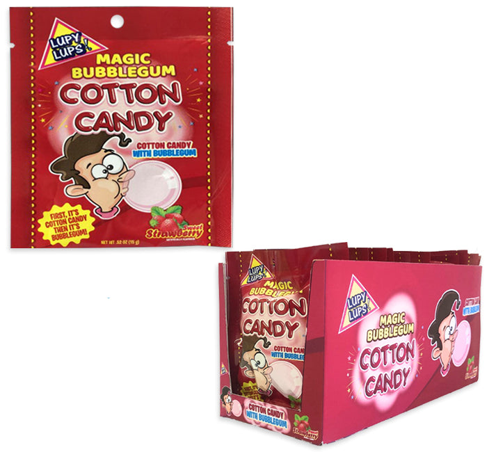 lupy lups bubblegum cotton candy - sweet strawberry