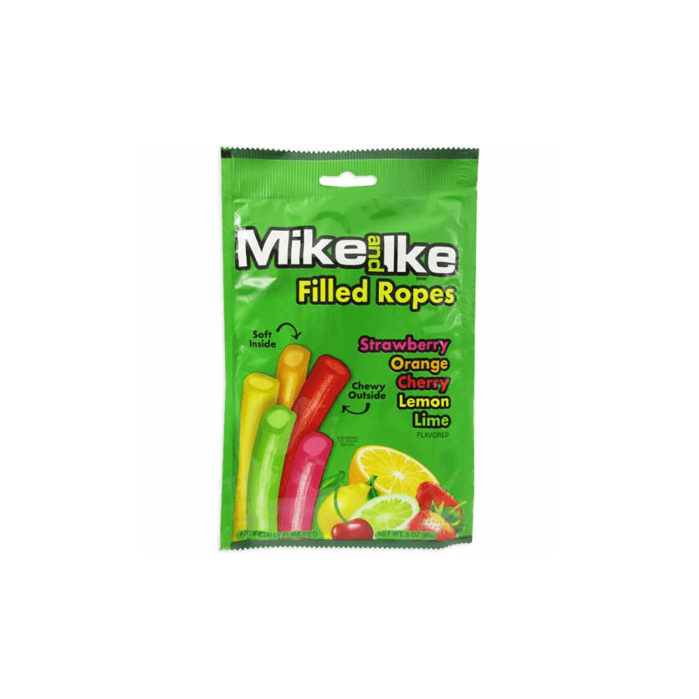 Mike & Ike Licorice Filled Ropes