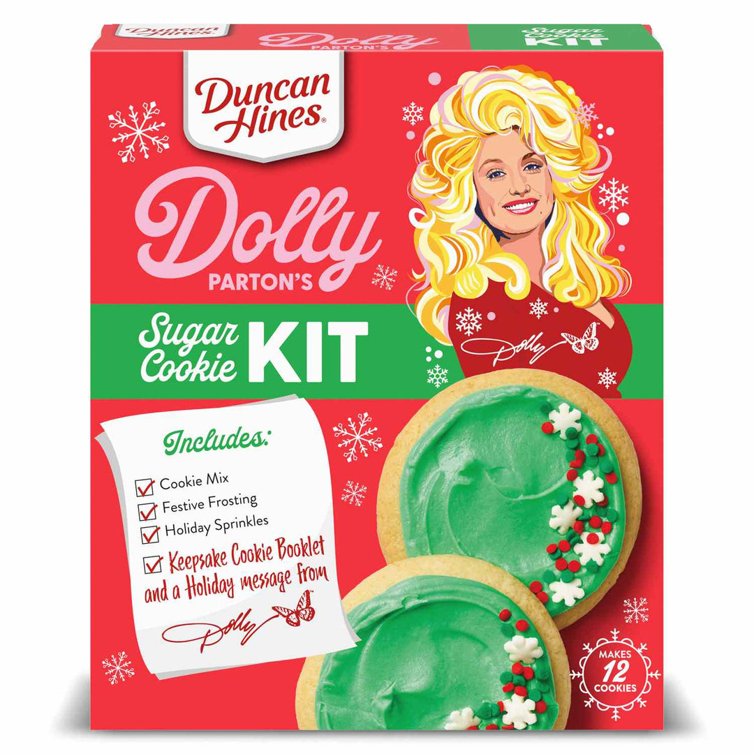 Duncan Hines Dolly Parton Holiday Sugar Cookie Kit