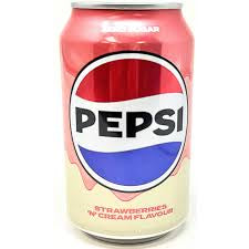 Pepsi Strawberry Cream Zero Can