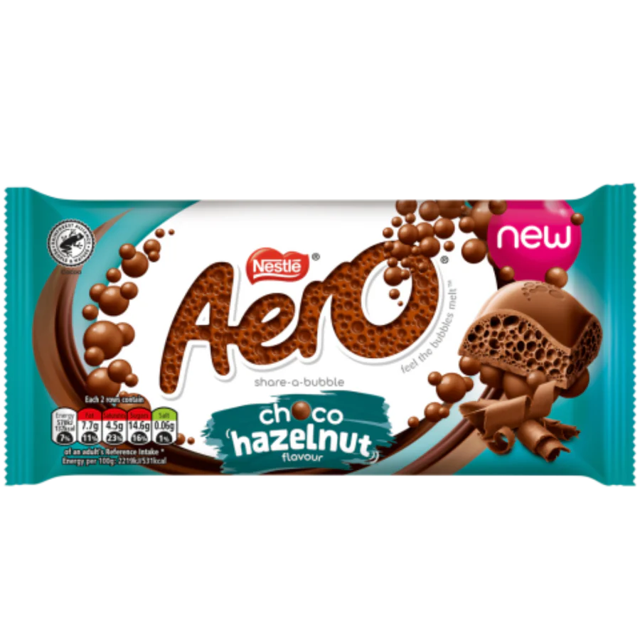 Aero Hazelnut Block 90g