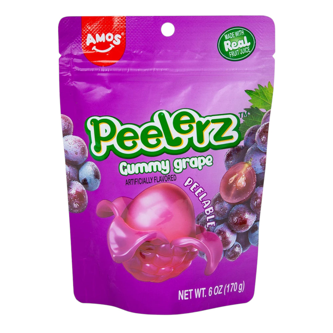 Amos Peelerz Gummy Grape Peg Bag 6oz