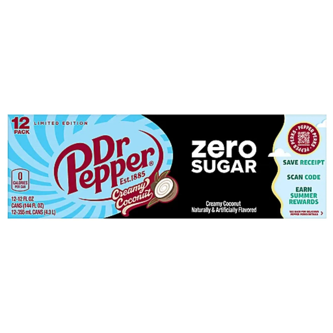 Dr Pepper Creamy Coconut Zero Sugar