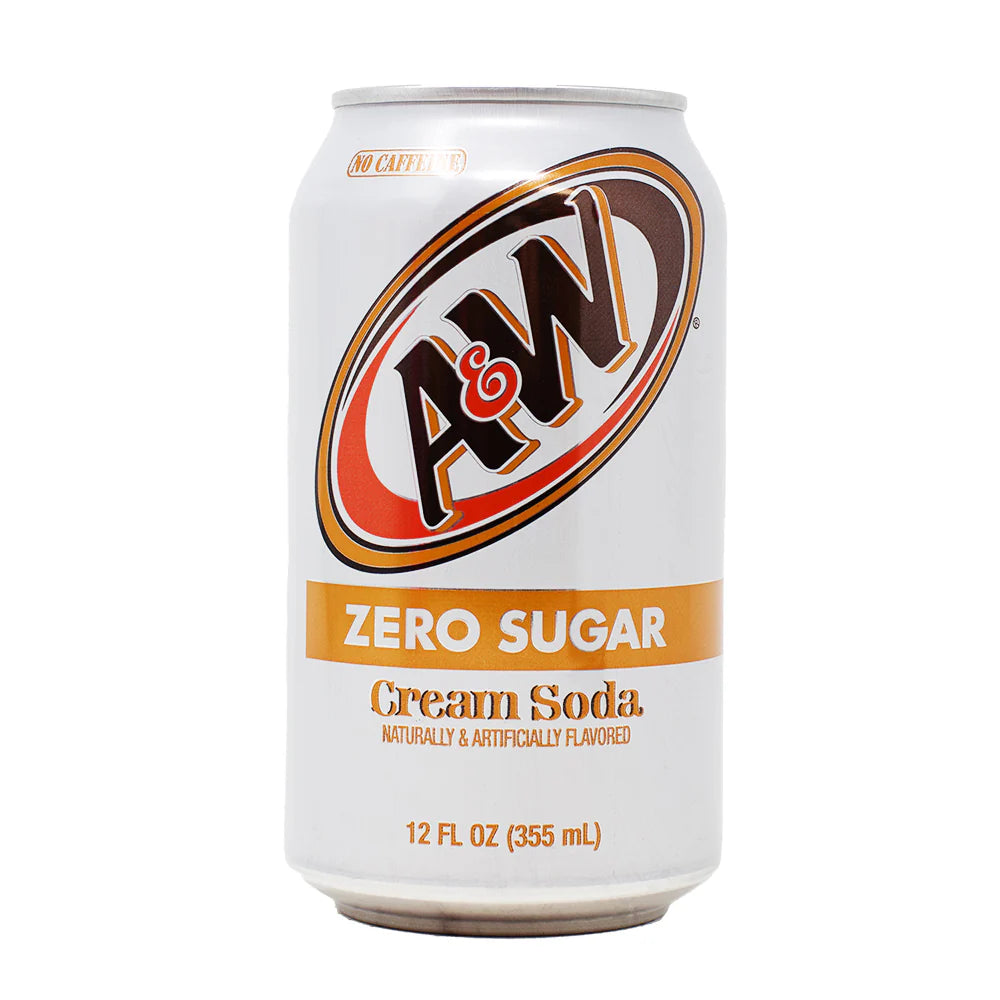 A&W Cream Soda Zero Can