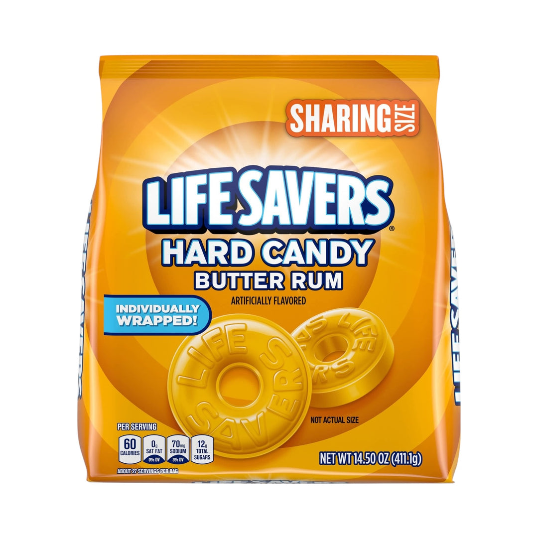LifeSavers Hard Roll Butter Rum Share Bag 14.5oz