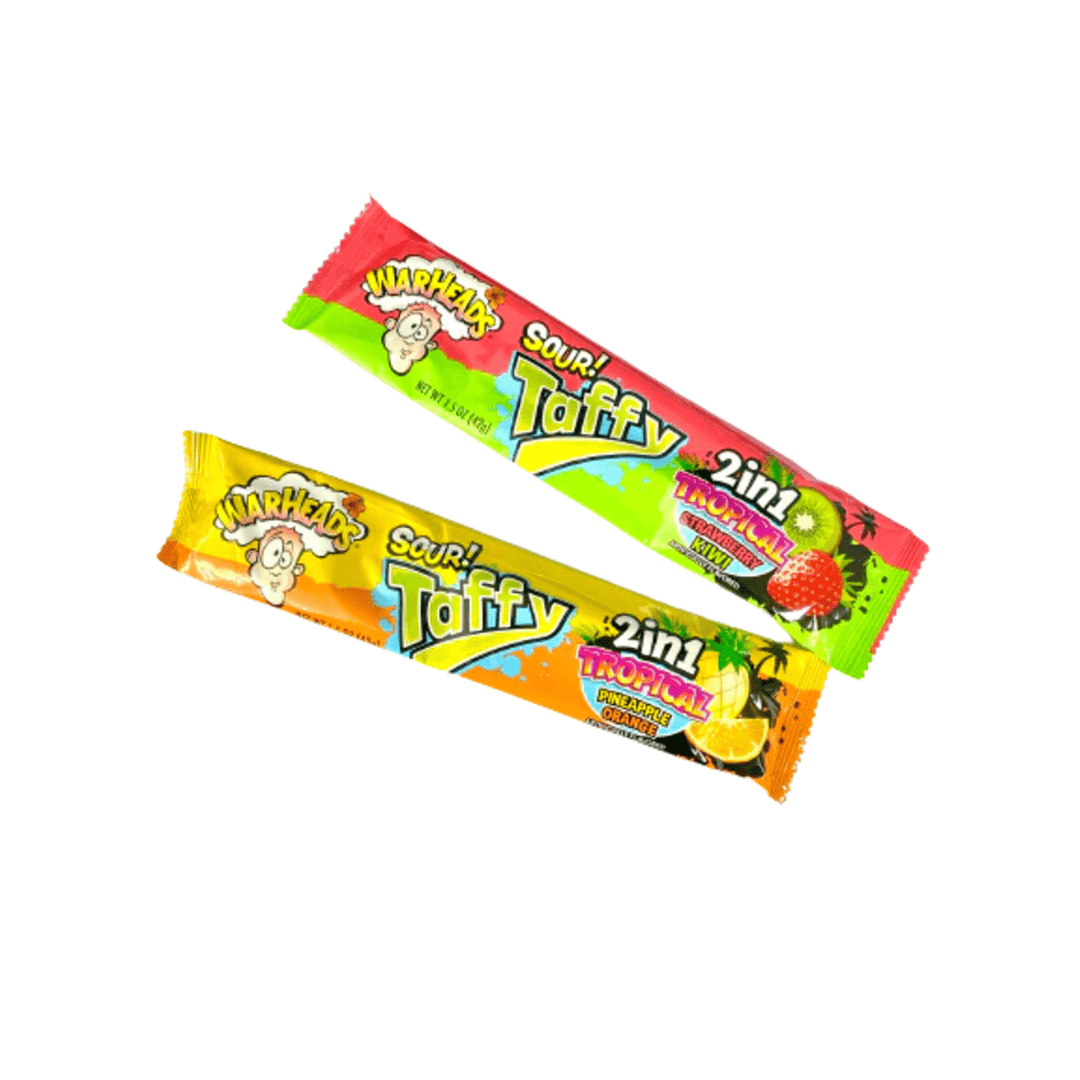 Warheads Taffy Bar 2 in 1 Tropical