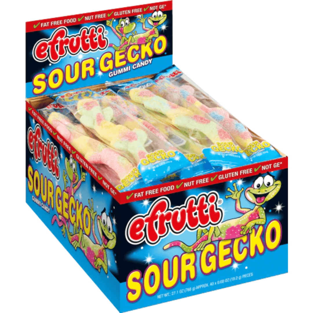 eFrutti Gummi Sour Geckos 68oz