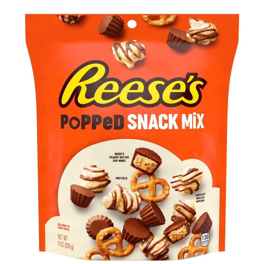 Reese’s popped snack mix pouch 8 oz