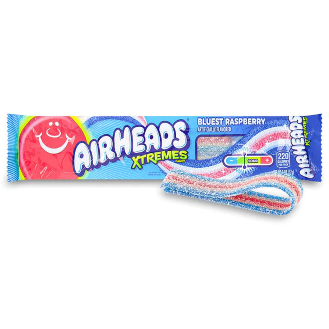 Airheads Xtremes Sour Belts Bluest Raspberry
