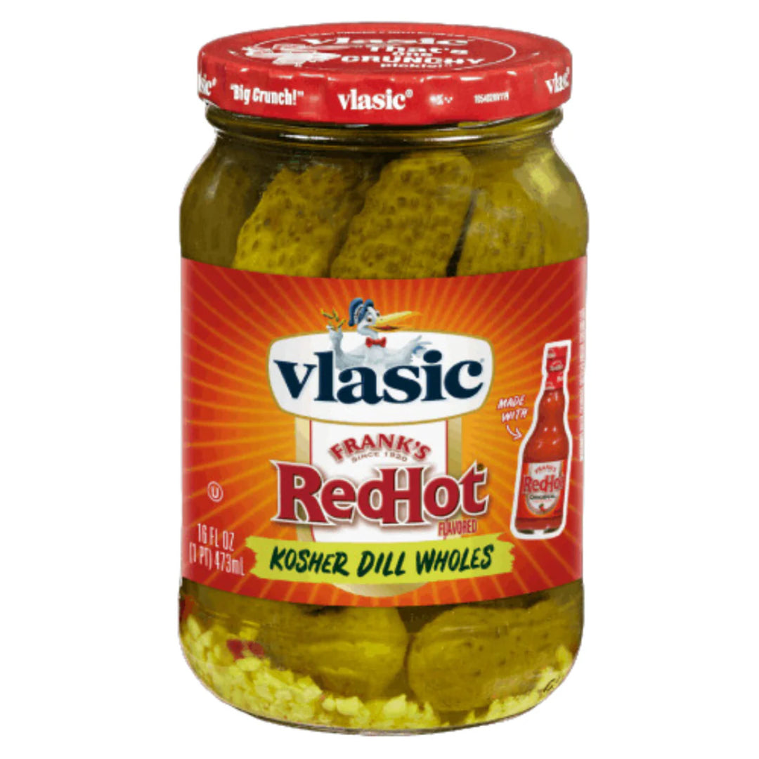 Vlasic Franks Red Hot Kosher Dill Wholes 16oz