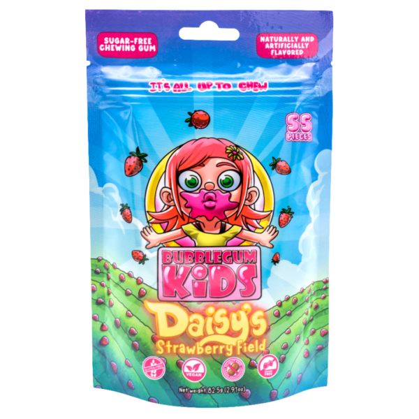 Bubblegum Kids Sugar Free Daisy’s Strawberry Field 55