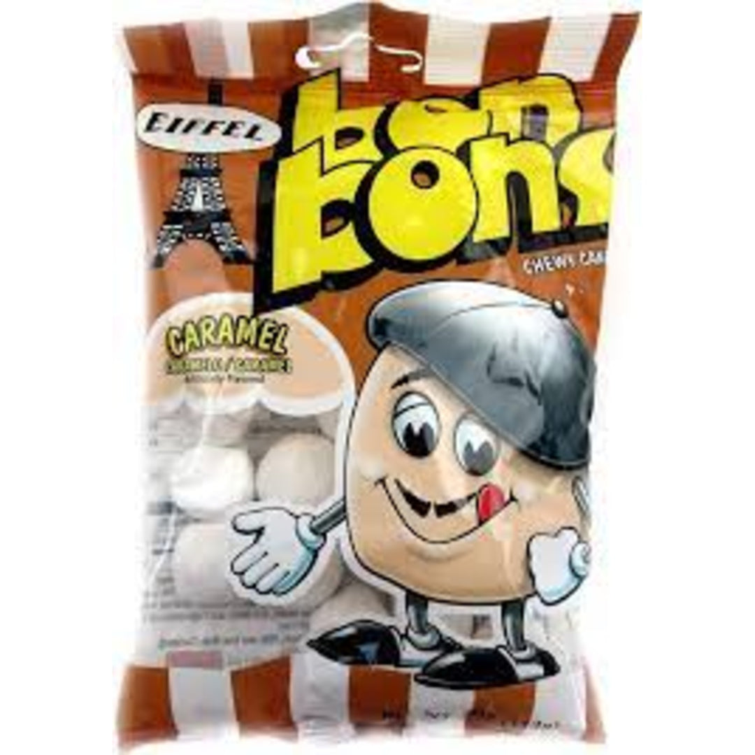 Eiffel Bon Bons Chewy Candy Peg Bag- Caramel