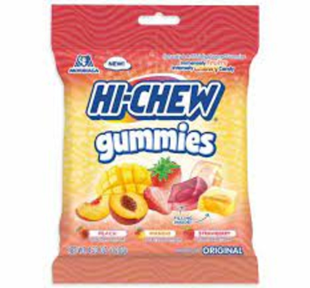 Hi-Chew Original Gummies (Peach, Mango, Strawberry) Peg Bag
