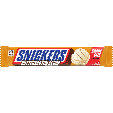 Snickers Butterscotch Scoop Share Size