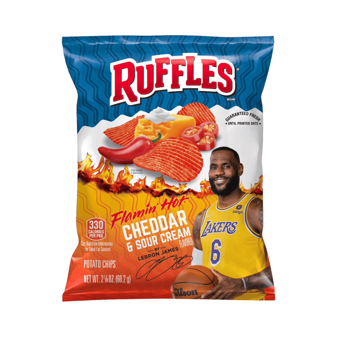 Ruffles Flamin' Hot Cheddar & Sour Cream By Lebron James 60.2g