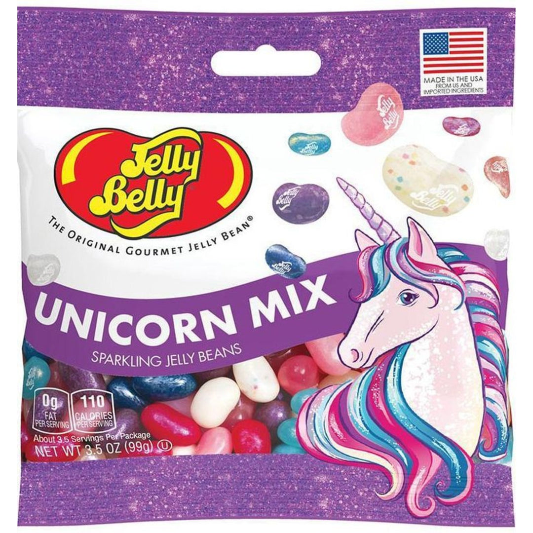 JELLY BELLY UNICORN MIX SPARKLING JELLY BEANS 3.5 OZ PEG BAG