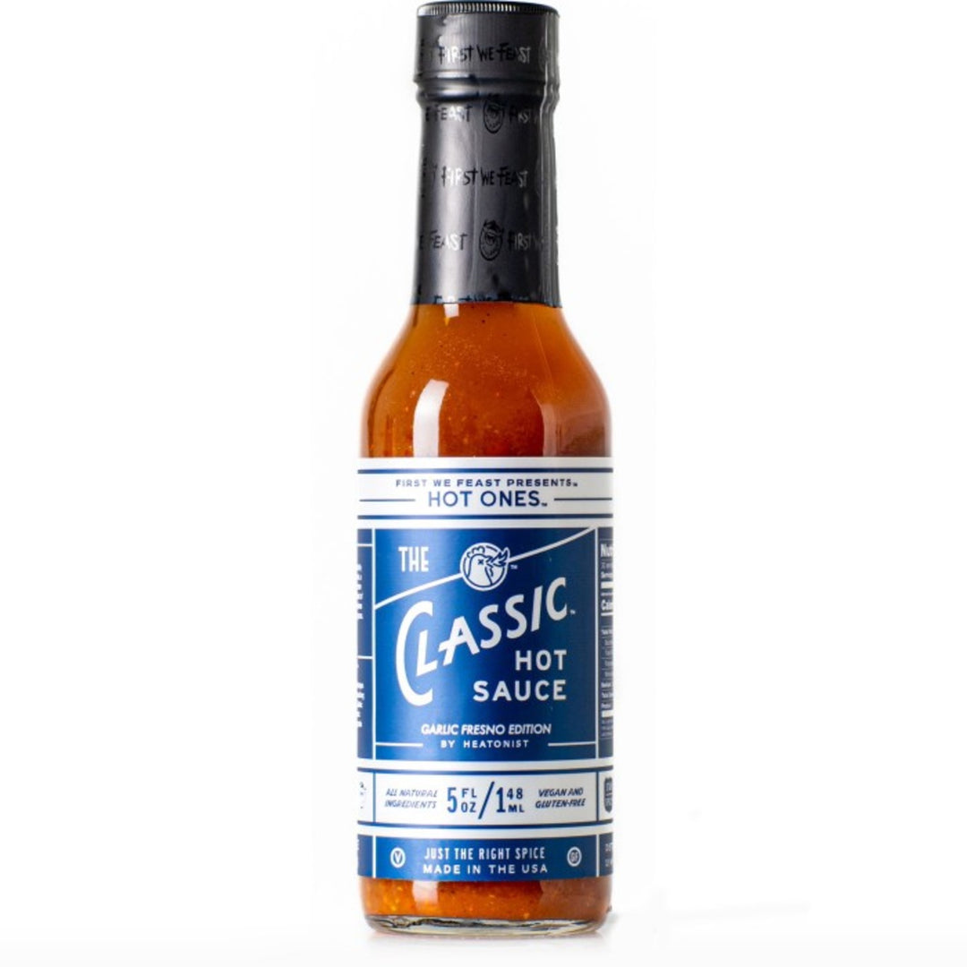 Hot Ones Hot Sauce The Classic Garlic Fresno