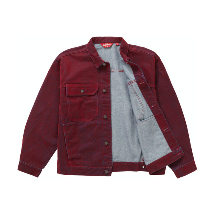 Supreme Flocked Denim Trucker Jacket