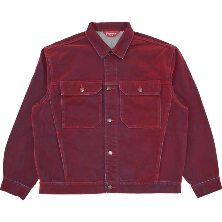 Supreme Flocked Denim Trucker Jacket