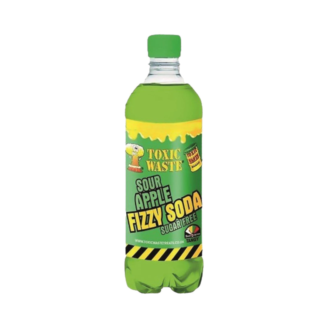 Toxic Waste Sour Apple Fizzy Soda Sugar Free