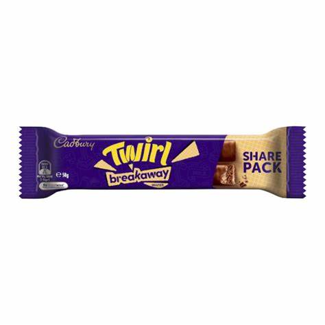 CADBURY TWIRL BREAKAWAY WAFER BAR SHARE PACK
