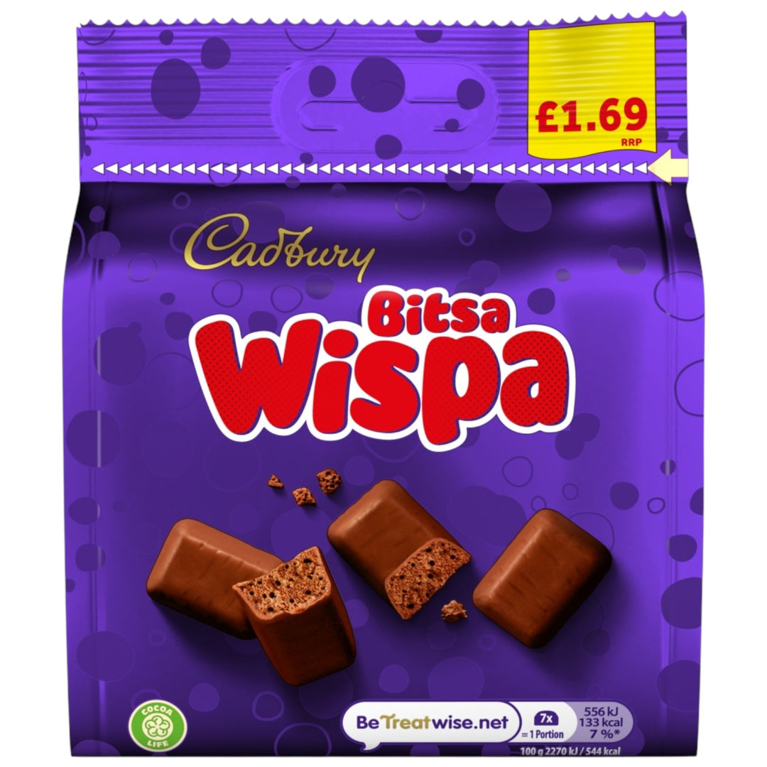 Cadbury Bitsa Wispa bag
