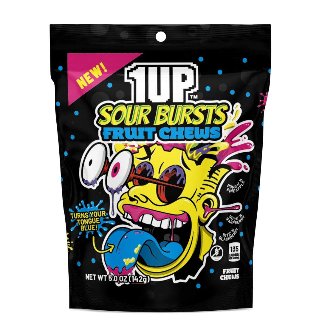 Sour Fruit Chews Bursts blue