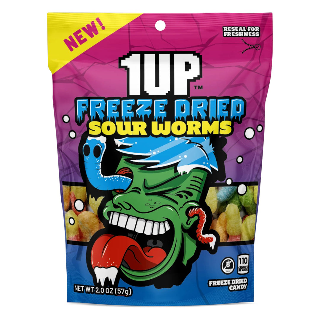1up Freeze Dried Sour Worms