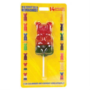 Giant Rainbow Gummy Bear On A Stick 8oz