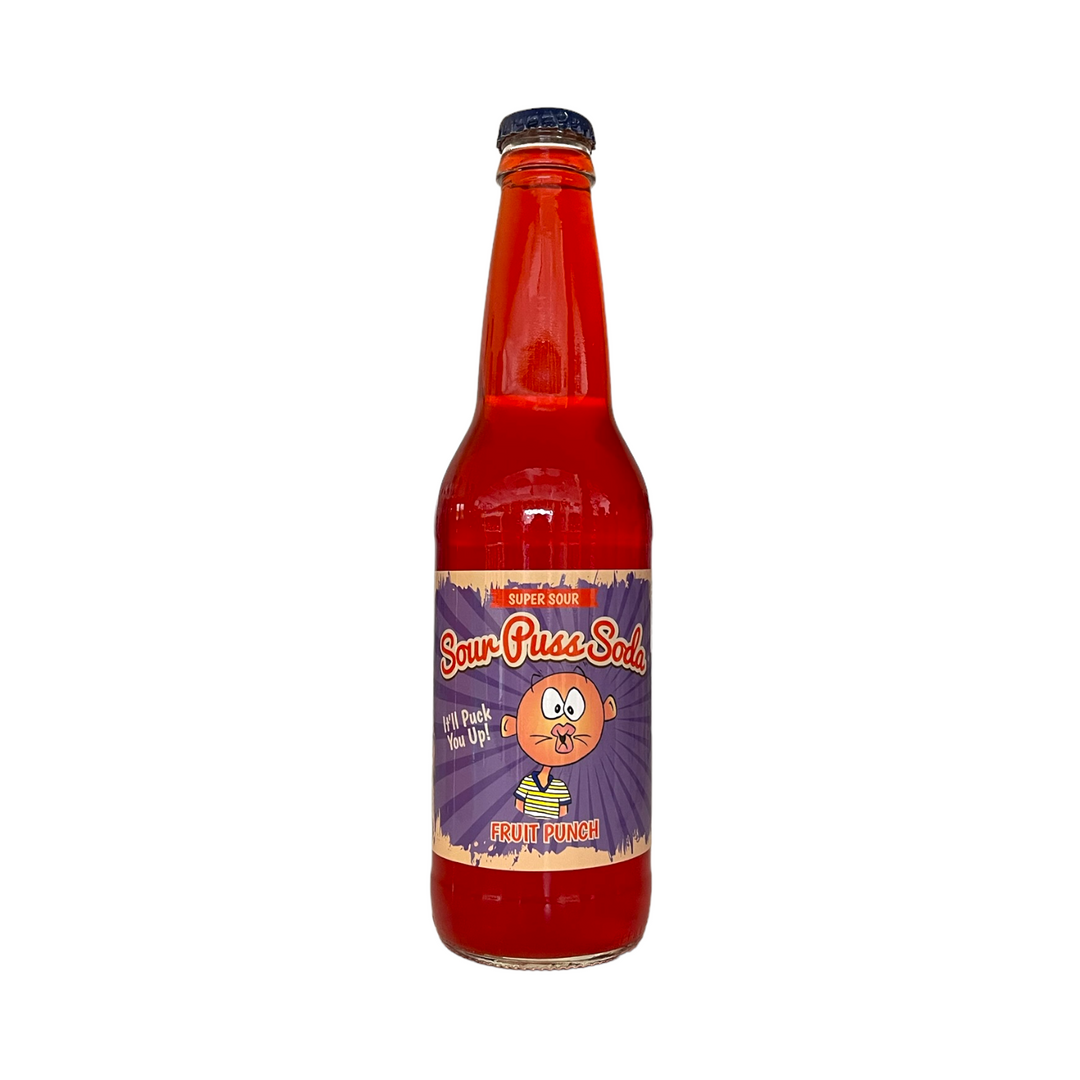 Averys Sour Puss Soda Fruit Punch Super Sour