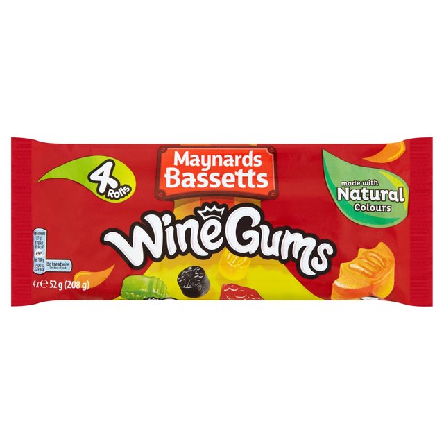 Maynards Bassetts Wine Gums - 4 Rolls