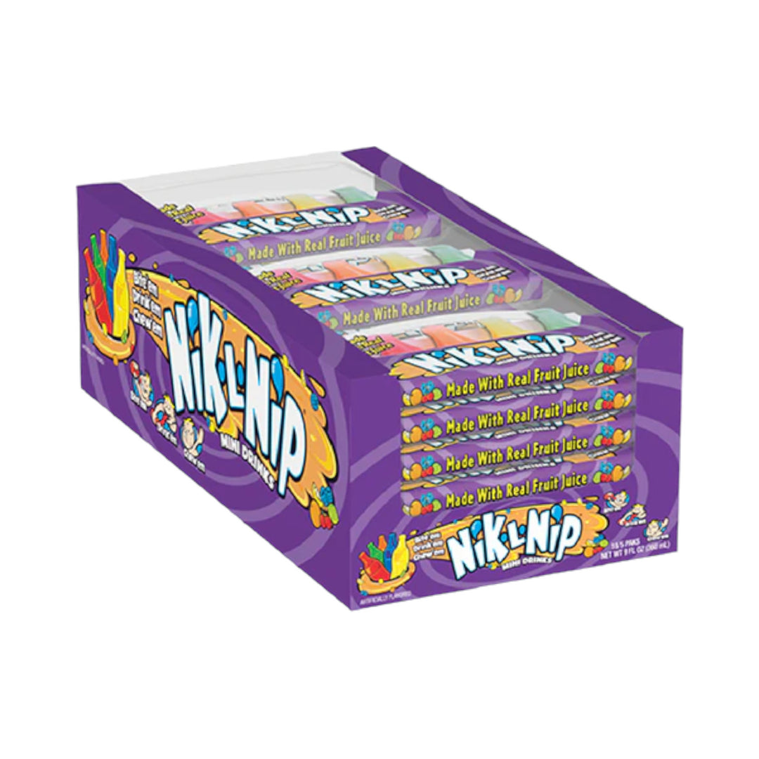 Nik-L-Nip Original Wax Mini Drink Bottles 4 Pack Case of 25