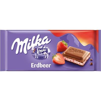 Milka bar strawberry