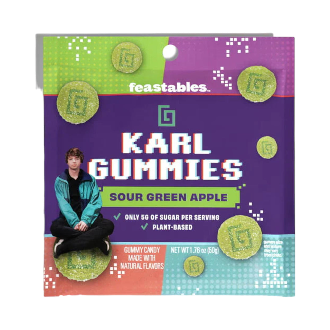 Feastables Karl Gummies Sour Green Apple