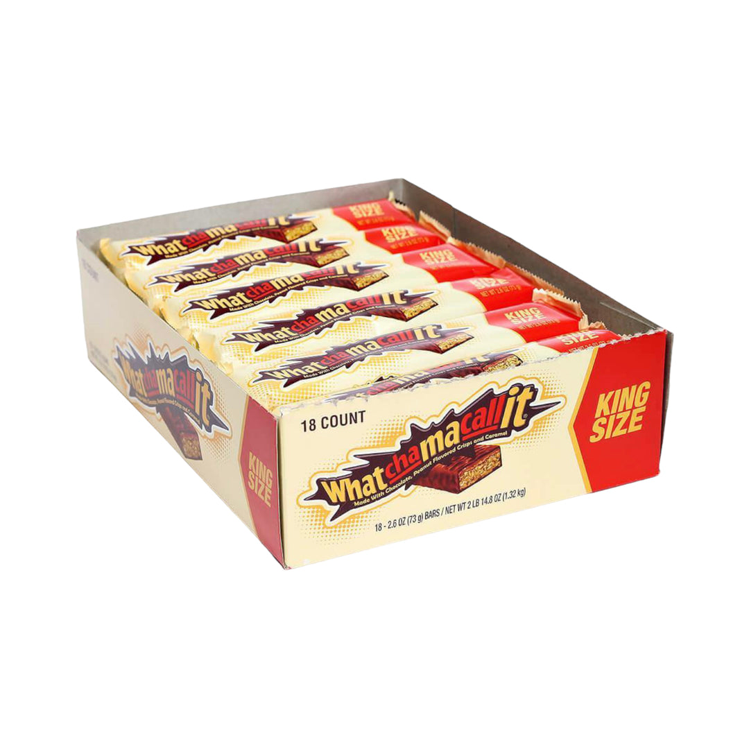WhatchaMacallit - Chocolate Peanut Crisp & Caramel King Size Case of 18