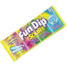 Lik-M-Aid Fun Dip Sour Mystery/Watermelon/Strawberry 1.4oz