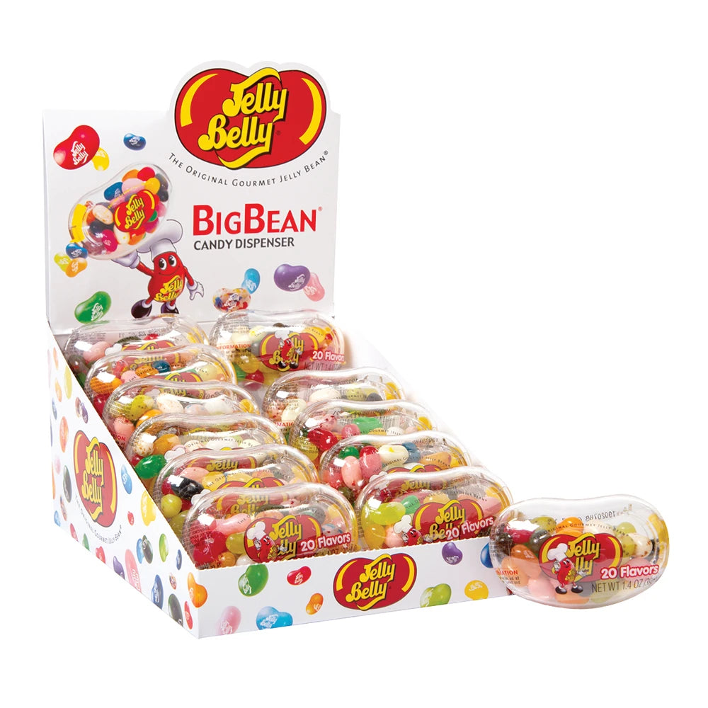 JELLY BELLY 20 FLAVOURS BIG BEAN CANDY DISPENSER 1.4oz