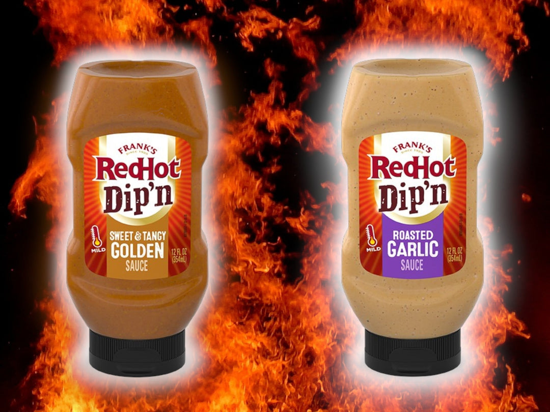 Frank’s RedHot Dip’n Sauces — Roasted Garlic & Sweet & Tangy Golden at YEG Exotic!