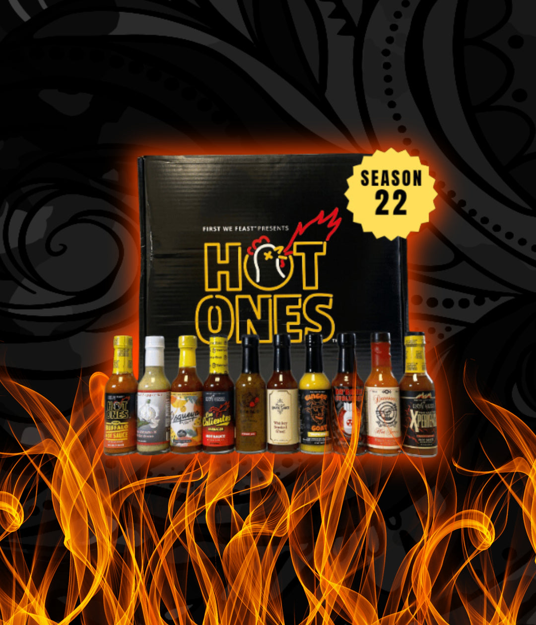 Explore the Heat: Hot Ones Season 22 Hot Sauce 10-Pack