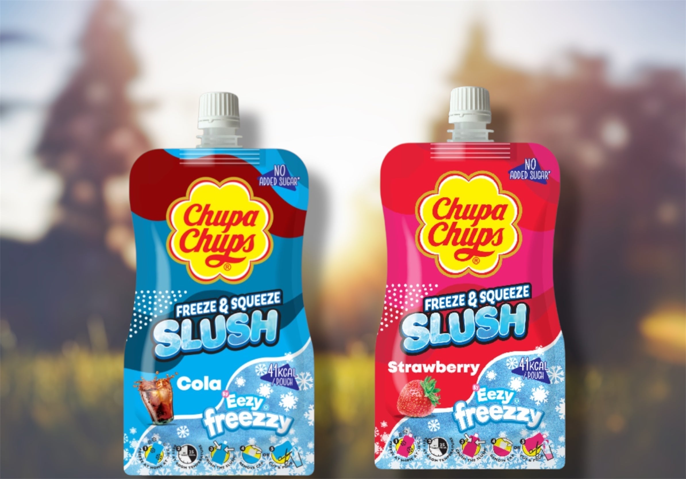 ❄️ Chupa Chups Eezy Freezy Cola & Strawberry — Squeeze, Freeze, Snack!