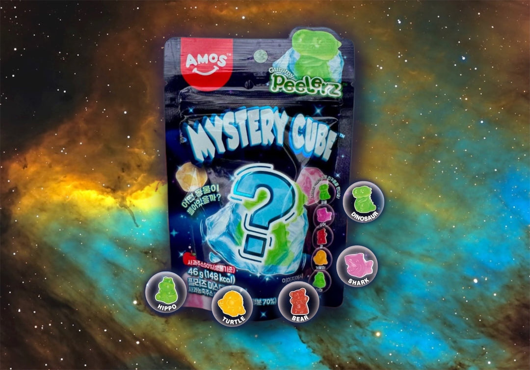 🔲 Amos Mystery Cube — Peel, Reveal & Snack at YEG Exotic