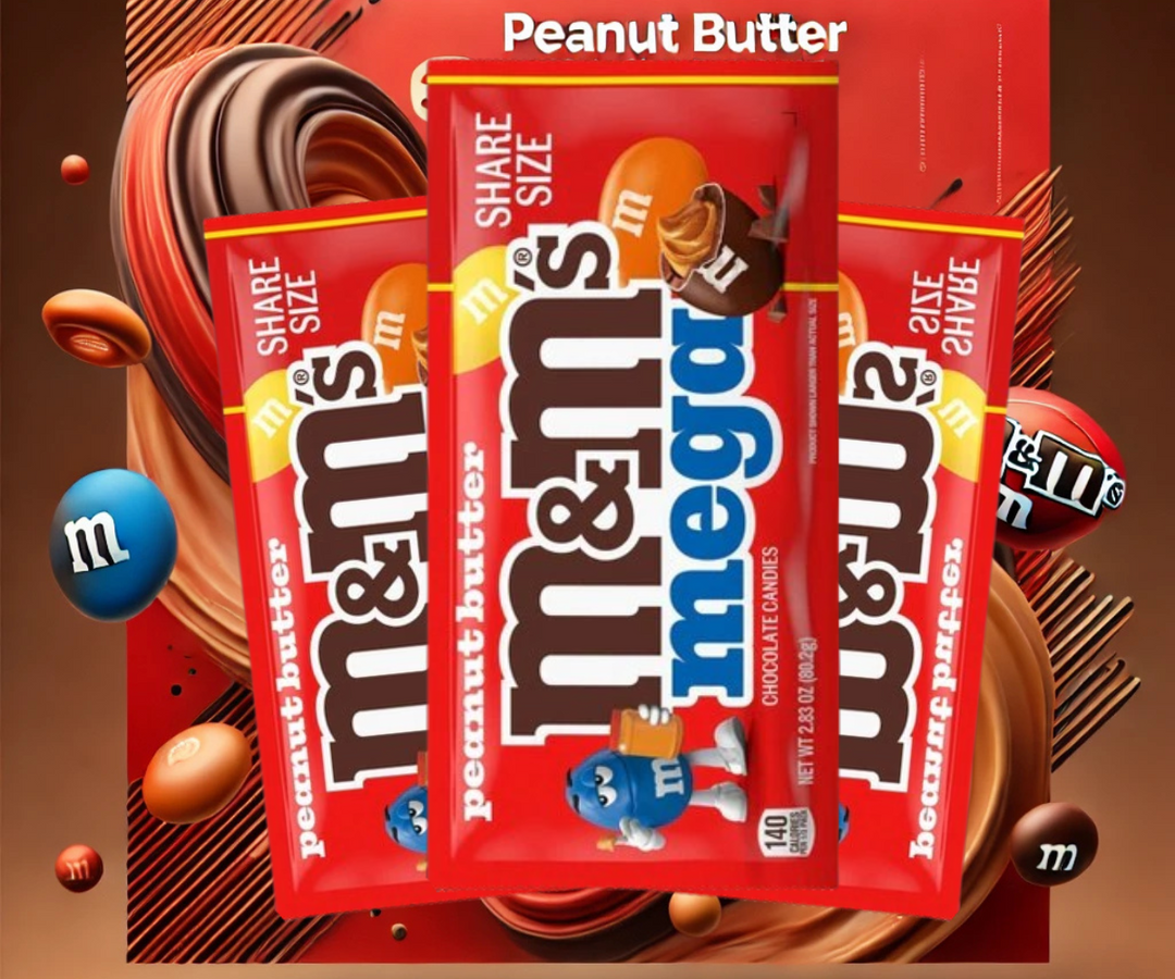 Discover the Ultimate Peanut Butter Indulgence: M&M's Peanut Butter Mega Share Size at YEG Exotic