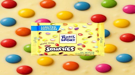 Ritter Sport White Chocolate Smarties Bar | Limited Edition at YEG Exotic