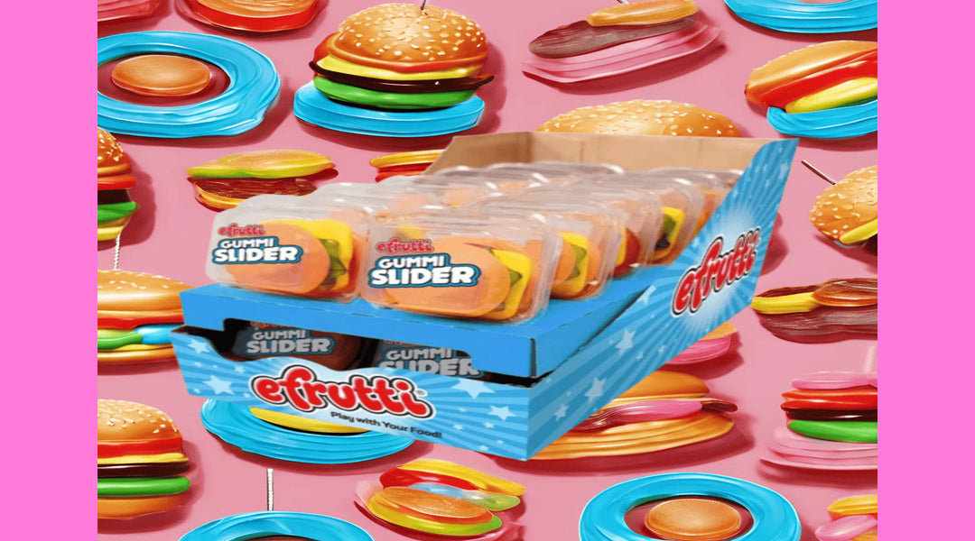 Bite Into Fun – Efrutti Gummi Sliders, the Ultimate Burger Gummy Candy! 🍔✨