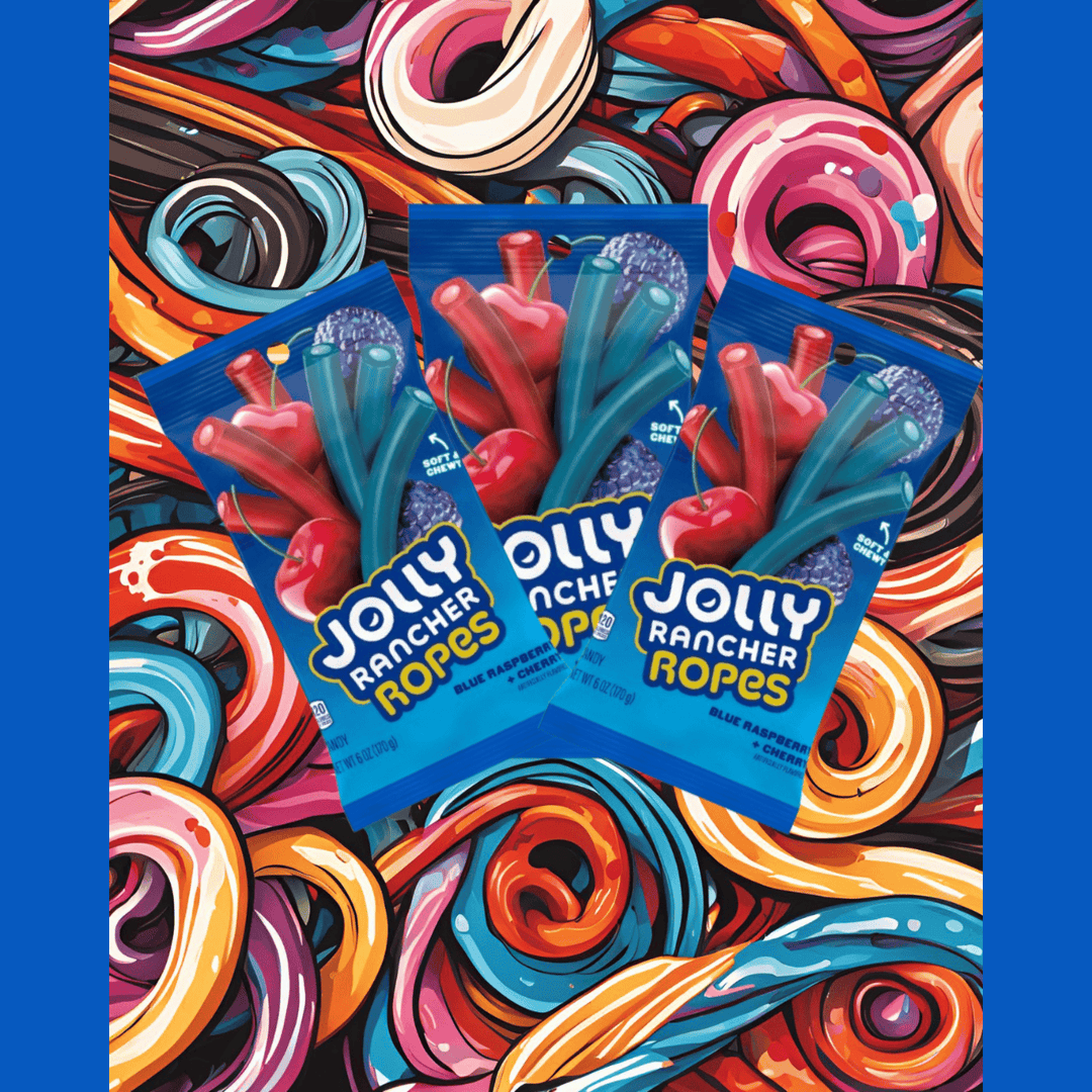 Jolly Ranchers Ropes – The Chewy, Fruity Treat You Can’t Resist!"🍬✨