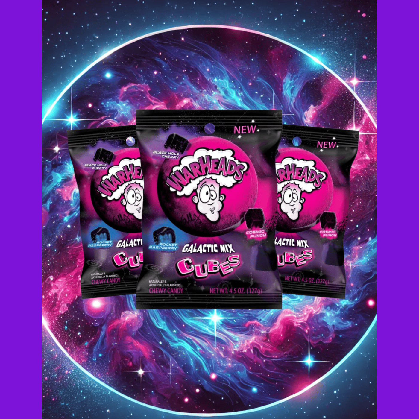 Blast Off Into Bold Flavors: Discover Warheads Galactic Mix Cubes at YEG Exotic!