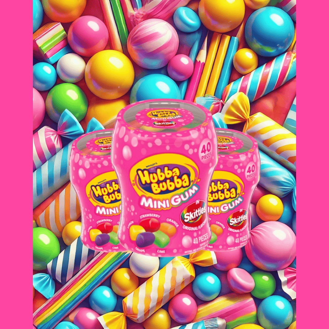 Experience a Burst of Flavour with Hubba Bubba Mini Gum Skittles at YEG Exotic