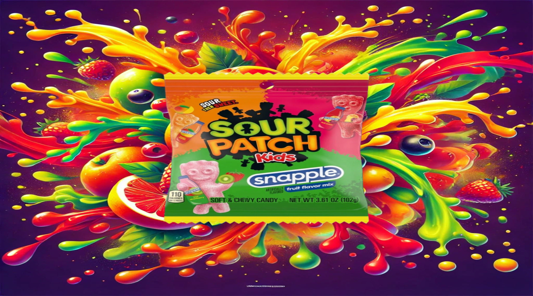 Sour Patch Kids Snapple 3.61oz: A Juicy Fusion of Sour and Sweet at YEG Exotic